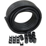 10mtr 25mm Flexible Conduit with Glands and Clips Contractor Pack 25mm External
