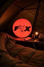 FOX Style Carp Fishing LED Light Box | Bivvy Night Light 250mm Round USB Powered