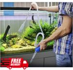 Aquarium Cleaner Kit Vacuum Pump Gravel Water Cleaning Fish Tank Siphon UK
