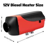 Upgraded Diesel Air Heater 8KW 12V for RV Camper Van (Red)