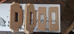 Door Hinge Router Jigs 4 Pack (102mm 4”) & (76mm 3”) + 1/4" shank router bit