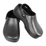 Chef Shoes Men's Black Kitchen Work Shoes Non-slip Without Heel 39