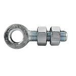 Pair Adjustable Gate Garden Field Swing Hinge Eye Bolts 12mmx50mm or 16mm x 50mm