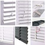 FAUX WOOD VENETIAN BLINDS 50MM WHITE WOOD WOODEN WINDOW BLIND EASY FIT TRIMABLE