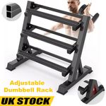 Dumbbell Rack Weight Storage Stand Heavy Duty Home Gym Fitness Large 3 Tier