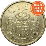 100 PESETAS SPANISH COIN - CHOICE OF DATE FROM 1982 - 2001