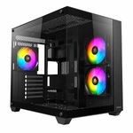 ANTEC CX800 Gaming PC Case Black Mid ATX Tower 3 x 120MM ARGB Fans Glass Panels
