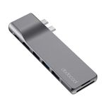 MacBook Docking Station Premium Aluminium Alloy 8-in-2 Hub for Pro & Air