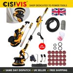 1000W Drywall Sander Electric Wall Sander 7 Speeds & LED Light Vacuum Attachment