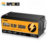 12V 300Ah LiFePO4 Lithium Battery 15000+ Deep Cycles BMS Solar Off-grid RV Boat