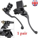 Pair Universal Motorcycle 7/8" 22mm Handlebar Brake Master Cylinder Clutch Lever