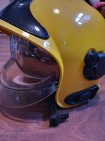 Fire Helmet MSA Gallet F1 SF Yellow Firefighter UK Fire Brigade Genuine Visor