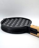 Bubble Waffle Maker Pan Flip Easy Clean Non-Stick Mould