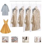 4x Hanging Vacuum Storage Bags For Clothes 2x(135x70cm) & 2x(105x70cm) UKDC.
