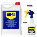 WD-40 5L Multi-Use Lubricant With Free WD40 Spray Applicator Bottle 5 Litre
