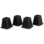 Set Of 4 Universal 150mm 6" Stackable Furniture Bed Chair Raisers Elephant Feet