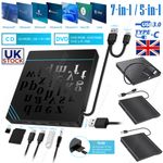 Slim USB 3.0 Type C External DVD CD RW Burner Player Reader PC Laptop Windows 11