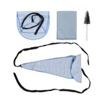 _Saxophone Sax Cleaning Care Kit 3pcs Cleaning Cloth Mouthpiece Brush Musical