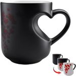 Heart-Shaped Color Changing Magic Ceramic Mug Thermochromic Reveal Coffee Cup UK