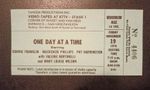 "One Day At A Time" - TV Show Studio Ticket - November 19, 1976