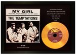 THE TEMPTATIONS - MY GIRL - PHOTO GOLD CD DISC MEMORABILIA COLLECTABLE GIFT