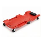 40" Car Creeper 6 Wheel Garage Mechanic Board HDPE Low Profile with Pillow 130kg