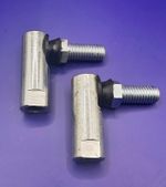 1/4" UNF Ball Joint Tie Rod End Zinc Plated, Neoprene Gaiter. Pack of 2.