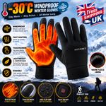Winter Gloves Windproof Thermal Warm Touch Screen Cycling Gloves Men Women UK