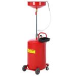 20Gallon Waste Oil Drain Tank Portable Container Air Drainer Fluid Fuel Transfer