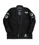 Black BJJ Gi SHOYOROLL Cut RVCA 450gsm Uniform Pearl Weave Batch 60 Men BJJ Suit