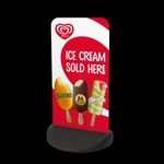 Ecoflex 2 Wall’s Ice Cream Pavement Sign Outdoor Swing Board Shop Forecourt Sign