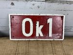 PKP Polish State Loco OK 1 Series P8 Steam Engine Class Plate.             #8474