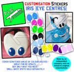 Replacement Eye Stickers TO FIT Little Tikes 30th Anniversary cozy coupe car
