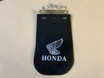 HONDA REAR MOTORCYCLE MUDFLAP 165MM X 245MM WITH FIXING BRACKET