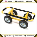 Heavy Duty Dolly Trolley Removal Cart 20.5Cm Pneumatic Wheels, 540Kg Load Cap