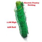 Electric Poultry Netting Fence 25M Long 1.2M High (Chicken Fencing Net Mesh)