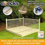 Reject Value Garden Decking Kits Including Handrails 120mm x 26mm 1.8m - 4.8m