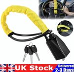 Steering Wheel Seat Belt Lock + 3 Keys Car & Van Heavy Duty Anti Theft Device UK