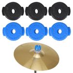 6PCS Nuts Quick Release Buckle Cymbals Cap Attachments Fits For Drum Set