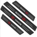🔥4pc New For TOYOTA Car Door Plate Sill Scuff Anti Scratch Sticker Protector uk