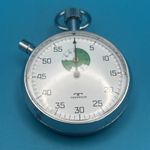 Vintage Technos 7-jewel stopwatch featuring a Baumgartner 416 Swiss movement VGC