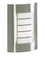 Sigma Outdoor Wall Lantern Light Stainless Steel IP44 Modern Garden Slat