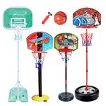 Portable Basketball Hoop Set Stand Bal Adjustable Height Sport Activity Game Toy