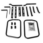 Universal Mount Bracket Bars Motorcycle Saddle Box Pannier Holder Racks Black
