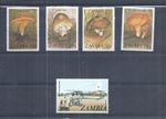 Zambia stamps.  1984 Fungi & 1985 5k on 50n Flying Doctor Service MH   (AS312)
