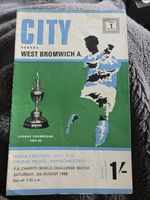 MANCHESTER CITY V WEST BROMWICH ALBION 1968-69 CHARITY SHIELD 3rd August L9