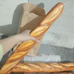 Decorative Fake Bread Model 45X6X3cm PU Baguette for Home Decoration