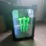 Monster Energy Countertop Mini Fridgeglass Door LED Lighting Black/Green