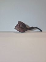 Vtg Hand Carved Italy Imported Briar Skull Tobacco Pipe - Unsmoked New Old Stock