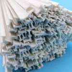 ABS H-Type Bar 2x2.5mm/2x3mm Styrene Plastic Strips Rod Plasticard 250mm Length